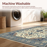 Ultra Soft Area Rug, Non Slip, Stain Resistant, Washable Area Rugs for Living Room, Bedroom, Charming Animal Motif in Earthy Tones(Beige)