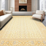Ultra Soft Area Rug, Non Slip, Stain Resistant, Washable Area Rugs for Living Room, Bedroom, Elegant Floral Accent Beige Paisley Entry Design(Beige)