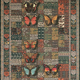 Ultra Soft Area Rug, Non Slip, Stain Resistant, Washable Area Rugs for Living Room, Bedroom, Charming Soft Textured Mosaic Pattern(Brown)