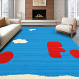 Lively Cartoonish Patterned Style(Blue)