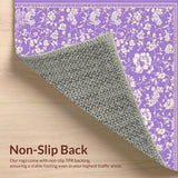 Ultra Soft Area Rug, Non Slip, Stain Resistant, Washable Area Rugs for Living Room, Bedroom, Elegant Plush Shaggy Home Vibe(Purple)