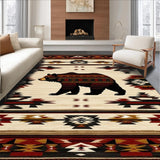 Ultra Soft Area Rug, Non Slip, Stain Resistant, Washable Area Rugs for Living Room, Bedroom, Southwest Nature-Inspired Aesthetic(Brown)