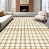 Ultra Soft Area Rug, Non Slip, Stain Resistant, Washable Area Rugs for Living Room, Bedroom, Rustic Cozy Diamond Geometry(Beige)