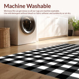 Cozy Traditional Checkerboard Motif(Black)