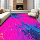 Ultra Soft Area Rug, Non Slip, Stain Resistant, Washable Area Rugs for Living Room, Bedroom, Vibrant Abstract Galaxy Aesthetic(Pink)