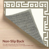 Refined Distressed Floral Medallion Style(Beige)