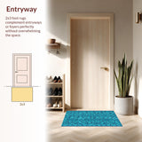 Vibrant Multi Color Geometric Design(Blue)