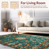 Vibrant Green Textured Weave Elements(Blue)