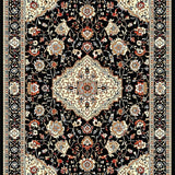 Vibrant Abstract Leafy Design(Black)