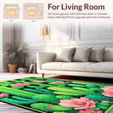 Trendy Rustic Cactus Motif(Green)