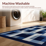 Contemporary Navy Geometric Arrangement(Blue)