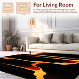 Unique Abstract Flame Inspired Motif(Red)