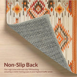 Ultra Soft Area Rug, Non Slip, Stain Resistant, Washable Area Rugs for Living Room, Bedroom, Striking Ogee Pattern in Neutral Palette(Beige)