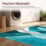 Chic Black and White Tiled Motif(Blue)