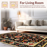 Striking Geometric Floral Overlay(Black)