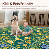 Bathroom with Floral Prints(Green)