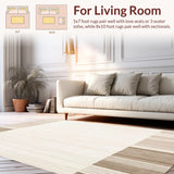 Coastal Calm Beige Textured Weave Decorative Area(Beige)