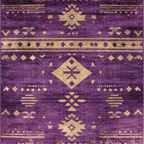 Ultra Soft Area Rug, Non Slip, Stain Resistant, Washable Area Rugs for Living Room, Bedroom, Elegant Earthy Color Harmony(Purple)
