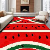 Ultra Soft Area Rug, Non Slip, Stain Resistant, Washable Area Rugs for Living Room, Bedroom, Playful Fruit-Inspired Shag Creation(Red)