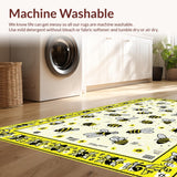 Ultra Soft Area Rug, Non Slip, Stain Resistant, Washable Area Rugs for Living Room, Bedroom, Plush Shaggy Soft Appeal(Yellow)