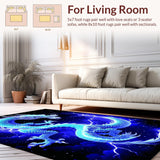 Enchanting Celestial Wildlife Motif(Blue)