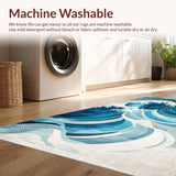 Contemporary Wavy Texture Appeal(Blue)