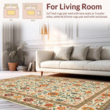Contemporary Warm Floral Fusion(Beige)