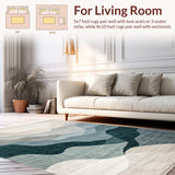 Ultra Soft Area Rug, Non Slip, Stain Resistant, Washable Area Rugs for Living Room, Bedroom, Elegant Soft Neutral Toned Canvas(Gray)