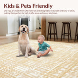 Khaki Kitchen Runner Non Slip Floor for(Beige)