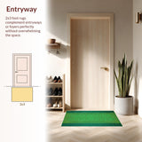 Charming Nature Inspired Entry Mat(Green)