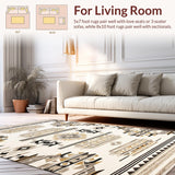 Geometric Ivory Southwestern Aesthetic(Beige)