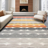 Ultra Soft Area Rug, Non Slip, Stain Resistant, Washable Area Rugs for Living Room, Bedroom, Contemporary Subtle Line Art(Yellow)