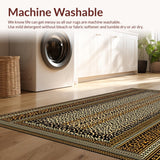 Ultra Soft Area Rug, Non Slip, Stain Resistant, Washable Area Rugs for Living Room, Bedroom, Elegant Animal Print Aesthetic(Beige)
