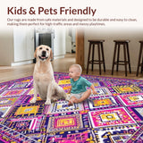 Chic Multi Colored Diamond Motif(Pink)