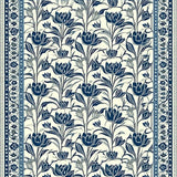 Ultra Soft Area Rug, Non Slip, Stain Resistant, Washable Area Rugs for Living Room, Bedroom, Handcrafted Beige & Indigo Tulip Area(Blue)