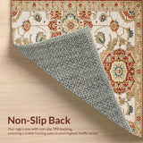 Artistic Distressed Symmetrical Shapes(Beige)