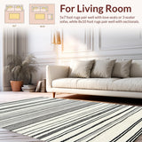 Contemporary Minimalist Stripe Aesthetic(White)