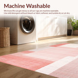 Ultra Soft Area Rug, Non Slip, Stain Resistant, Washable Area Rugs for Living Room, Bedroom, Subtle Cozy Shaggy Appeal(Pink)