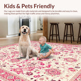 Chic Light Blue Medallion Design(Beige)