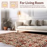 Artful Colorful Tiled Design(Red)