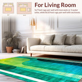 Contemporary Colorful Symmetrical Design(Green)