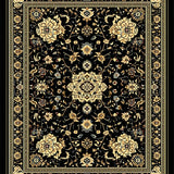 Whimsical Black and Ivory Tiled Design(Black)