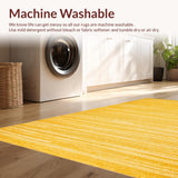 Ultra Soft Area Rug, Non Slip, Stain Resistant, Washable Area Rugs for Living Room, Bedroom, Lively Shaggy Warmth Accents(Yellow)