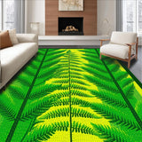 Ultra Soft Area Rug, Non Slip, Stain Resistant, Washable Area Rugs for Living Room, Bedroom, Artistic Color Burst Floral Style(Green)