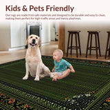 Contemporary Geometric Lattice Motif(Green)