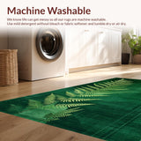 Ultra Soft Area Rug, Non Slip, Stain Resistant, Washable Area Rugs for Living Room, Bedroom, Chic Abstract Earthy Tones(Green)