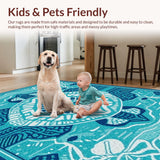 Bright Tropical Turtle Illustration(Blue)