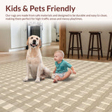 Chic Earthy Toned Checker Motif(Beige)