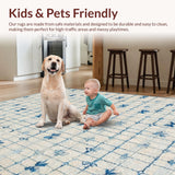 Coquette Aesthetic Blue Bows & Scallops Cute Room Decor(Beige)