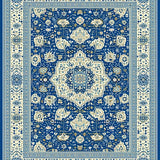Ultra Soft Area Rug, Non Slip, Stain Resistant, Washable Area Rugs for Living Room, Bedroom, Modern Earthy Floral Composition(Blue)